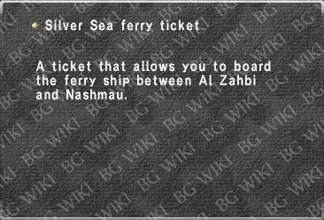 Silver Sea ferry ticket