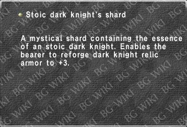 Stoic dark knight's shard
