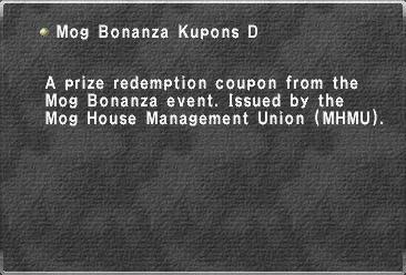 Mog Bonanza Kupons D