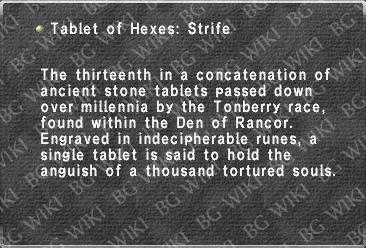 Tablet of Hexes: Strife