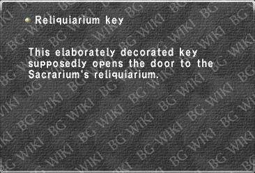 Reliquiarium key