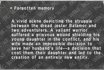Forgotten memory