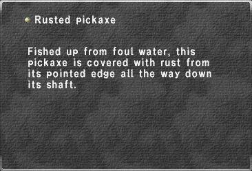 Rusted pickaxe