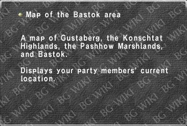 Map of the Bastok area