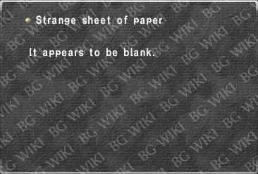 Strange sheet of paper