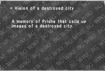 Vision of a destroyed city