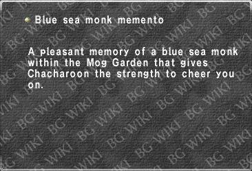 Blue sea monk memento