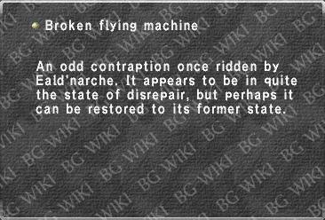 Broken flying machine
