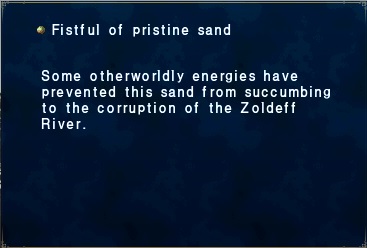 Fistful of pristine sand