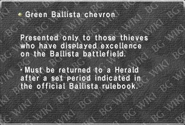 Green Ballista chevron