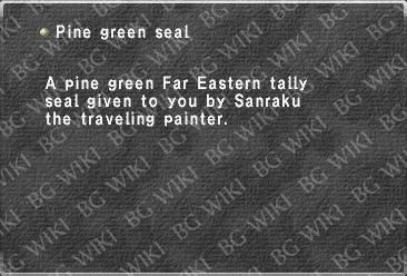 Pine green seal