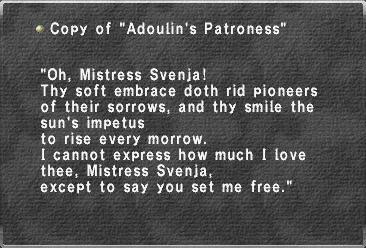 Copy of "Adoulin's Patroness"