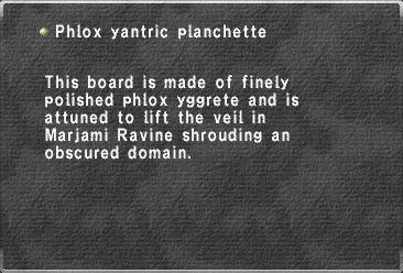 Phlox yantric planchette