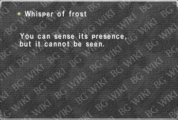 Whisper of frost