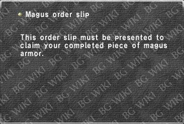 Magus order slip