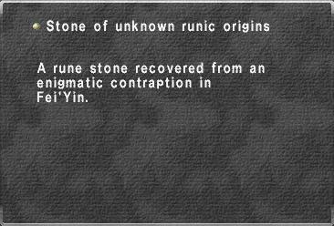 Stone of unknown runic origins