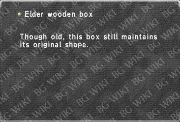 Elder wooden box