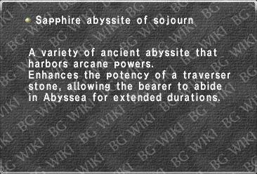Sapphire abyssite of sojourn