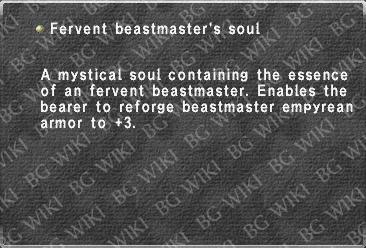 Fervent beastmaster's soul