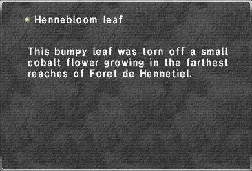 Hennebloom leaf