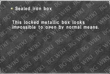 Sealed iron box
