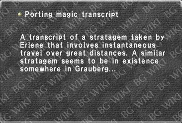 Porting magic transcript