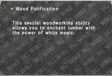 Wood Purification
