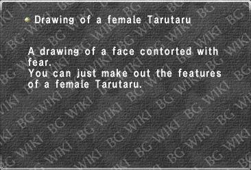 Drawing of a female Tarutaru