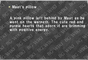 Maat's pillow