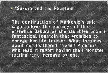 "Sakura and the Fountain"