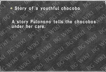Story of a youthful chocobo