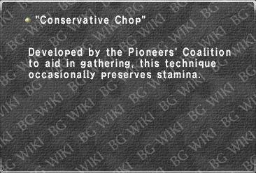 "Conservative Chop"