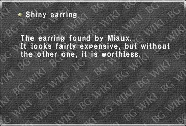 Shiny earring