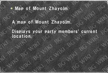 Map of Mount Zhayolm
