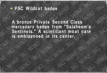 PSC Wildcat badge