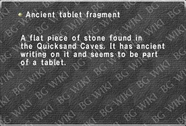 Ancient tablet fragment