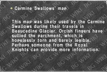 Carmine Swallows' map