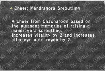 Cheer: Mandragora Sproutling