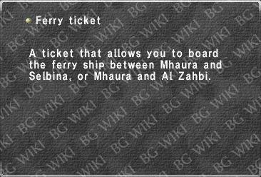 Ferry ticket
