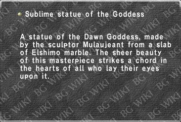 Sublime statue of the Goddess