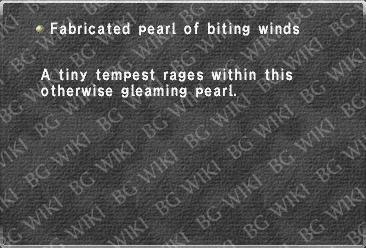 Fabricated pearl of biting winds