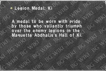 Legion Medal: Ki