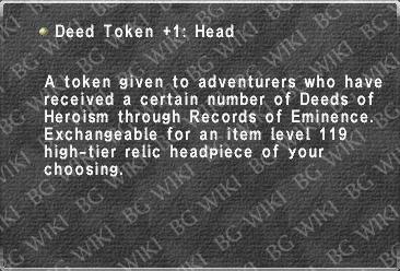 Deed Token +1: Head
