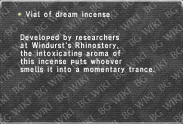 Vial of dream incense