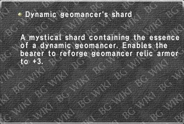 Dynamic geomancer's shard