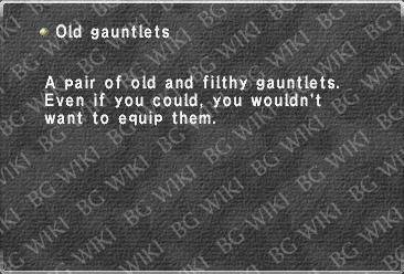 Old gauntlets