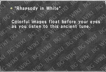 "Rhapsody in White"
