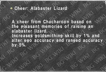 Cheer: Alabaster Lizard