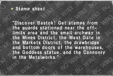 Stamp sheet