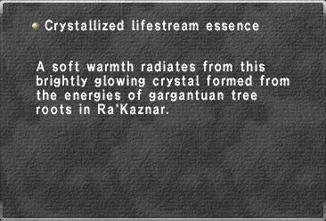 Crystallized lifestream essence